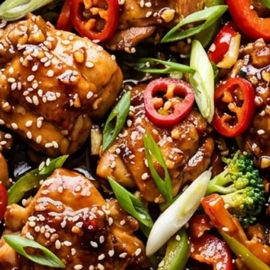 Spicy Hunan Chicken finished recipe