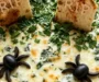 Spooky Halloween Graveyard Spinach Dip