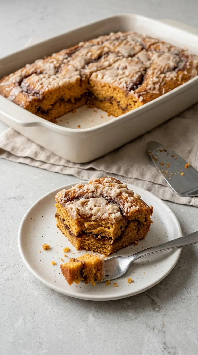 Sweet Potato Honeybun Cake Recipe with Grated Icing final dish