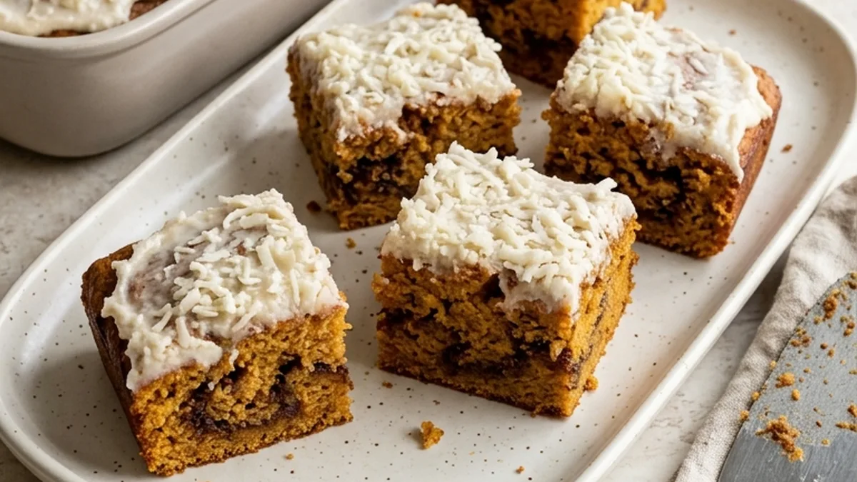 Sweet Potato Honeybun Cake Recipe with Grated Icing finished recipe