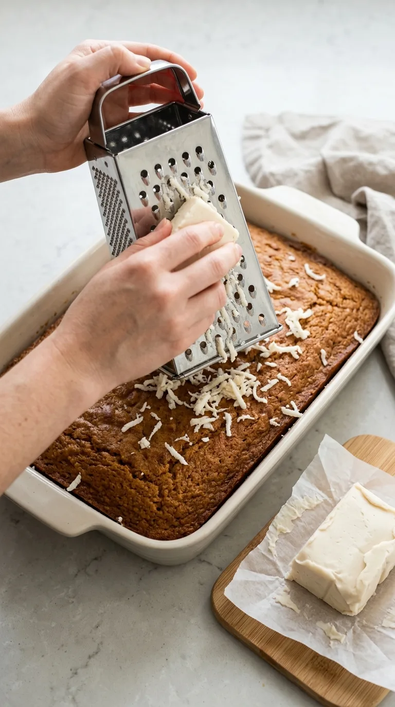 Sweet Potato Honeybun Cake Recipe with Grated Icing step 13