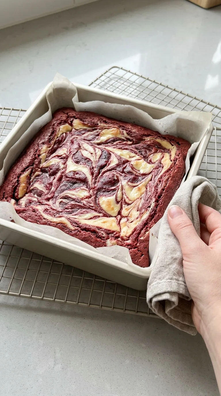 The Best and Authentic Red Velvet Cheesecake Brownies step 3